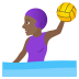 🤽🏾‍♀️ woman playing water polo: medium-dark skin tone display on JoyPixels